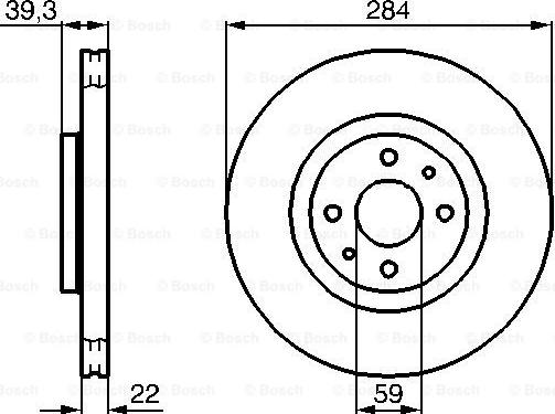 BOSCH 0 986 478 786 - Гальмівний диск autozip.com.ua