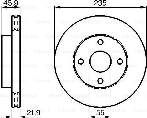 BOSCH 0 986 478 787 - Гальмівний диск autozip.com.ua