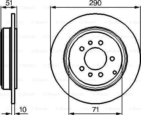 BOSCH 0 986 478 733 - Гальмівний диск autozip.com.ua