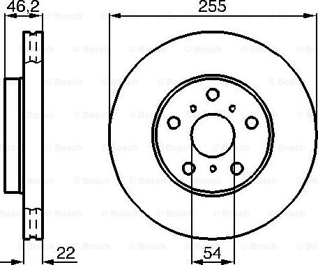 BOSCH 0 986 478 725 - Гальмівний диск autozip.com.ua