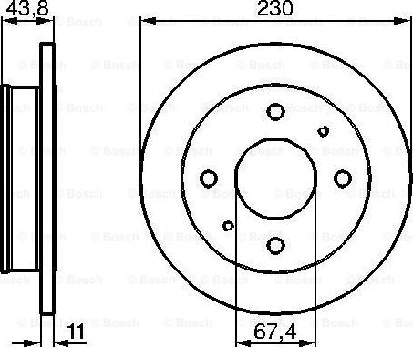 DJ Parts BD1355 - Гальмівний диск autozip.com.ua