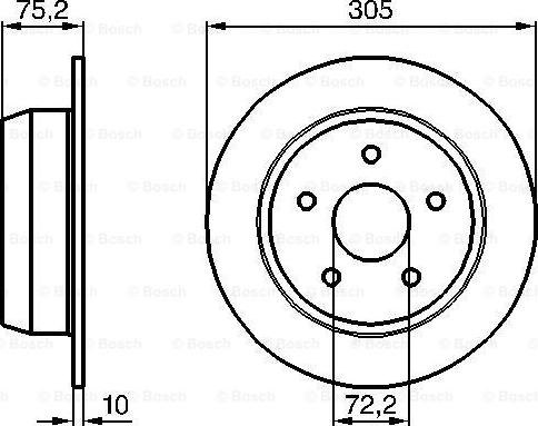 BOSCH 0 986 478 771 - Гальмівний диск autozip.com.ua