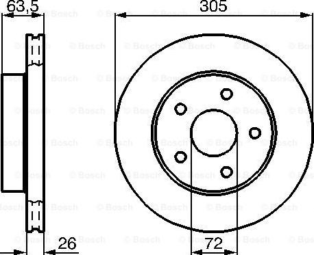 BOSCH 0 986 478 772 - Гальмівний диск autozip.com.ua