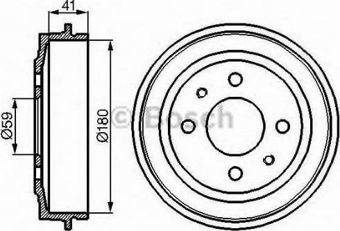 BOSCH 0 986 477 087 - Гальмівний барабан autozip.com.ua