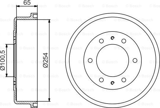 BOSCH 0 986 477 163 - Гальмівний барабан autozip.com.ua