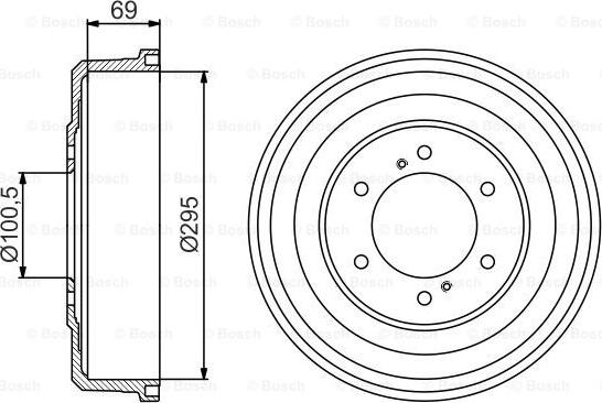 BOSCH 0 986 477 177 - Гальмівний барабан autozip.com.ua