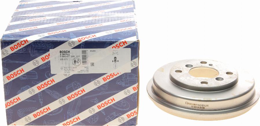 BOSCH 0 986 477 240 - Гальмівний барабан autozip.com.ua