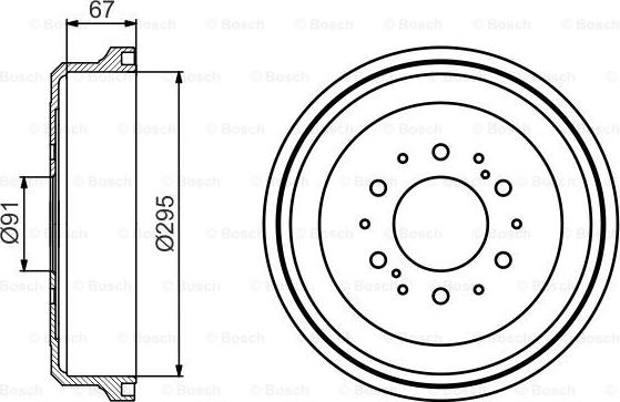 BOSCH 0 986 477 241 - Гальмівний барабан autozip.com.ua