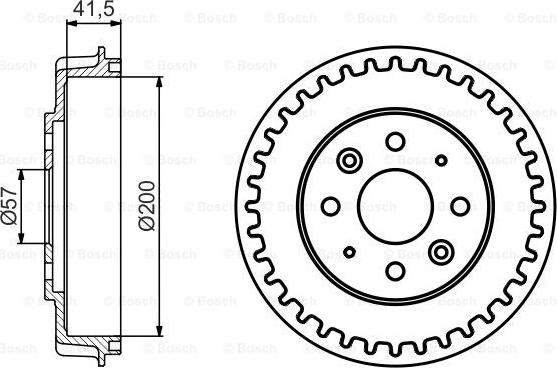 BOSCH 0 986 477 247 - Гальмівний барабан autozip.com.ua