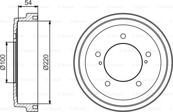 BOSCH 0 986 477 236 - Гальмівний барабан autozip.com.ua