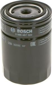 BOSCH 0 986 4B7 020 - Масляний фільтр autozip.com.ua