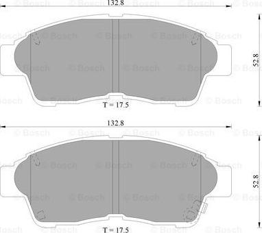 BOSCH 0 986 505 962 - Гальмівні колодки, дискові гальма autozip.com.ua