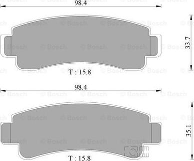 BOSCH 0 986 505 903 - Гальмівні колодки, дискові гальма autozip.com.ua