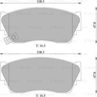 BOSCH 0 986 505 935 - Гальмівні колодки, дискові гальма autozip.com.ua