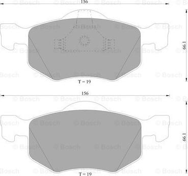 BOSCH 0 986 505 400 - Гальмівні колодки, дискові гальма autozip.com.ua