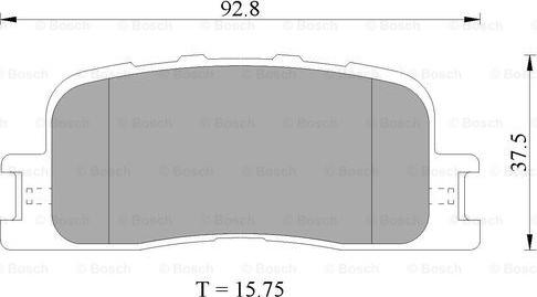 BOSCH 0 986 505 403 - Гальмівні колодки, дискові гальма autozip.com.ua