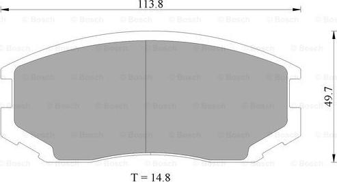 BOSCH 0 986 505 693 - Гальмівні колодки, дискові гальма autozip.com.ua