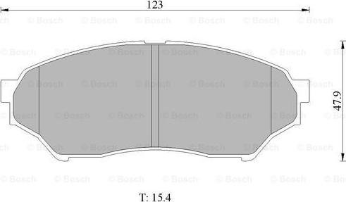 BOSCH 0 986 505 669 - Гальмівні колодки, дискові гальма autozip.com.ua