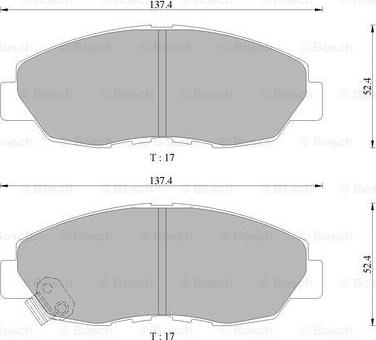 BOSCH 0 986 505 674 - Гальмівні колодки, дискові гальма autozip.com.ua