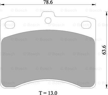 BOSCH 0 986 505 358 - Гальмівні колодки, дискові гальма autozip.com.ua