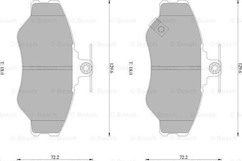 BOSCH 0 986 505 295 - Гальмівні колодки, дискові гальма autozip.com.ua