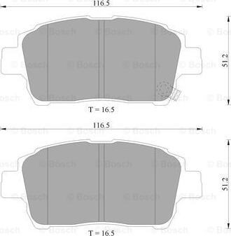 BOSCH 0 986 505 225 - Гальмівні колодки, дискові гальма autozip.com.ua