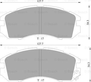 BOSCH 0 986 505 796 - Гальмівні колодки, дискові гальма autozip.com.ua