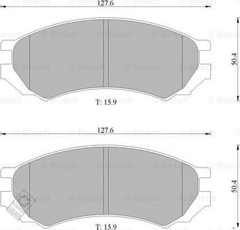 BOSCH 0 986 505 787 - Гальмівні колодки, дискові гальма autozip.com.ua