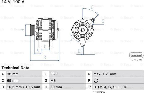 BOSCH 0 986 049 940 - Генератор autozip.com.ua