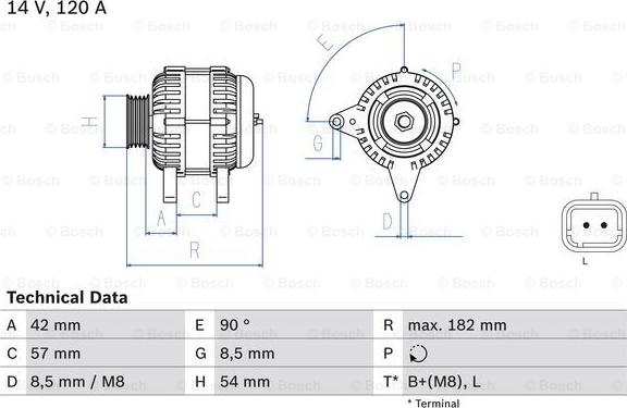 BOSCH 0 986 049 810 - Генератор autozip.com.ua