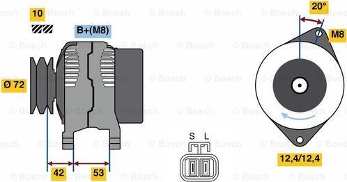 BOSCH 0 986 049 880 - Генератор autozip.com.ua