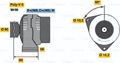 BOSCH 0 986 040 920 - Генератор autozip.com.ua