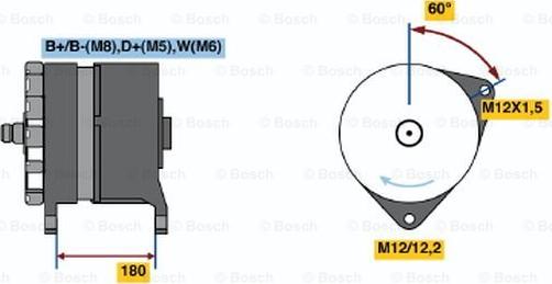 BOSCH 0 986 042 850 - Генератор autozip.com.ua