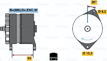 BOSCH 0 986 042 251 - Генератор autozip.com.ua