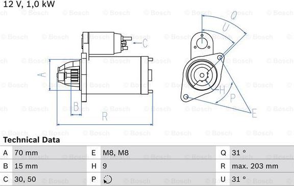 BOSCH 0 986 019 940 - Стартер autozip.com.ua