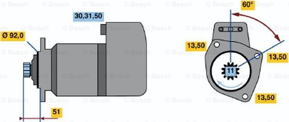 BOSCH 0 986 019 620 - Стартер autozip.com.ua