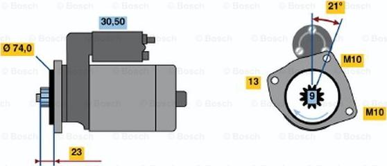 BOSCH 0 986 019 181 - Стартер autozip.com.ua