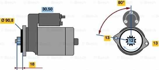 BOSCH 0 986 019 171 - Стартер autozip.com.ua