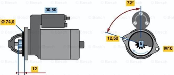 BOSCH 0 986 019 370 - Стартер autozip.com.ua