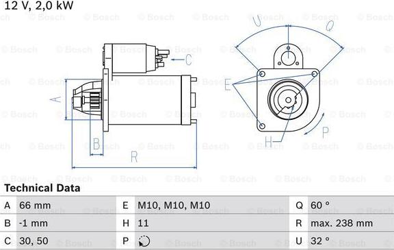 BOSCH 0 986 019 271 - Стартер autozip.com.ua