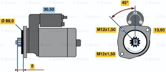 BOSCH 0 986 014 971 - Стартер autozip.com.ua