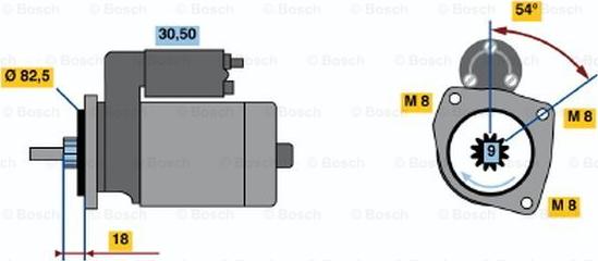 BOSCH 0 986 014 580 - Стартер autozip.com.ua