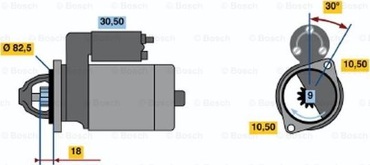 BOSCH 0 986 014 620 - Стартер autozip.com.ua