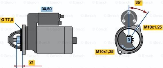 BOSCH 0 986 014 171 - Стартер autozip.com.ua