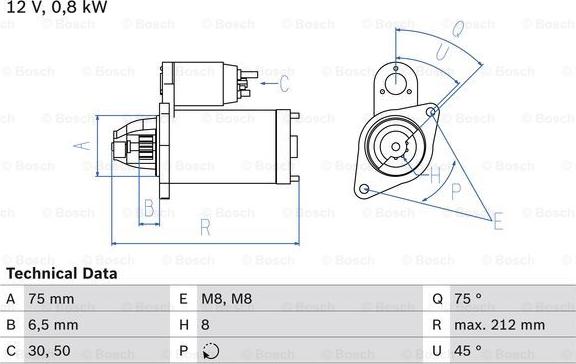 BOSCH 0 986 014 371 - Стартер autozip.com.ua