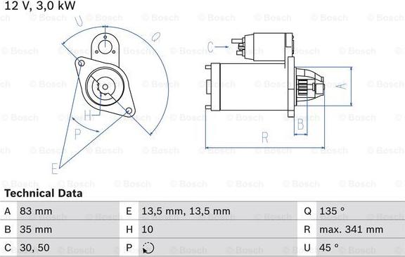 BOSCH 0 986 014 740 - Стартер autozip.com.ua