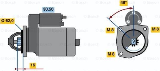 BOSCH 0 986 014 710 - Стартер autozip.com.ua