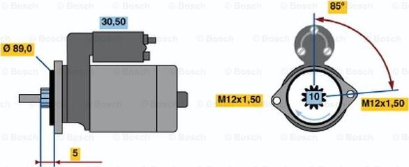 BOSCH 0 986 015 391 - Стартер autozip.com.ua