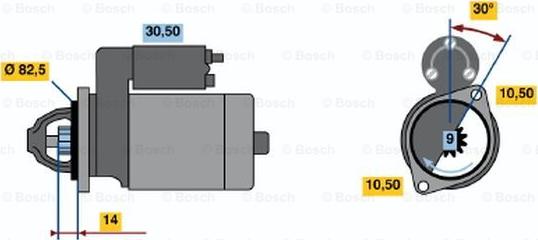 BOSCH 0 986 015 341 - Стартер autozip.com.ua