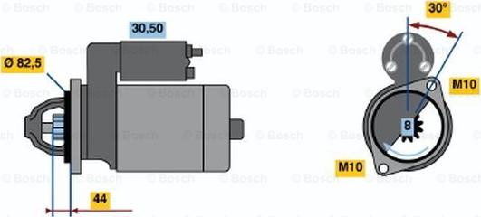 BOSCH 0 986 016 591 - Стартер autozip.com.ua